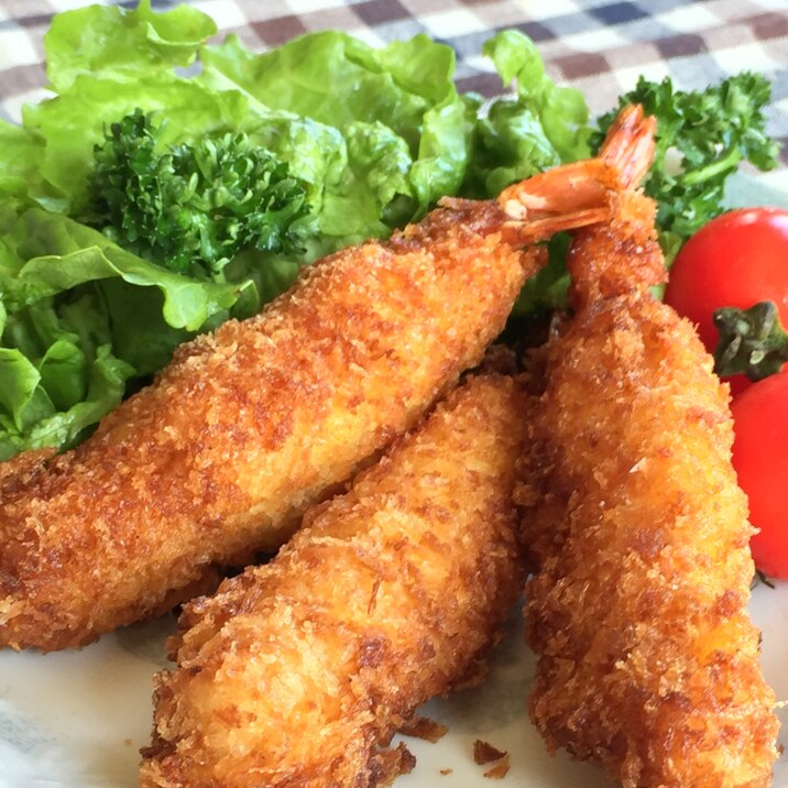 ちっちゃい海老が大変身!ウチの節約エビフライ♡